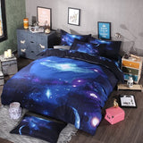 Hipster Galaxy 3D Bedding Set Universe Outer Space Themed Galaxy Print Bed linen Duvet cover & pillow case Queen size bedclothes