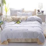 bedding set 5 size green bird bedding set duvet cover set Korean bed sheet +duvet cover +pillowcase pink bed cover bed linen set