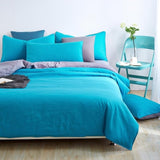 Double side use 2018 spring bedding set Brief style bed linens 5 size zebra-stripe bed sheet Microfiber brushed bed set bedding