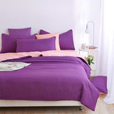 Double side use 2018 spring bedding set Brief style bed linens 5 size zebra-stripe bed sheet Microfiber brushed bed set bedding