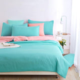 Double side use 2018 spring bedding set Brief style bed linens 5 size zebra-stripe bed sheet Microfiber brushed bed set bedding