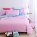 Double side use 2018 spring bedding set Brief style bed linens 5 size zebra-stripe bed sheet Microfiber brushed bed set bedding