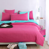 Double side use 2018 spring bedding set Brief style bed linens 5 size zebra-stripe bed sheet Microfiber brushed bed set bedding