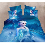 Disney Frozen Princess Practice Girls McQueen Car Moana Bedding Set Children's Boy's Girls Duvet Cover Set Bedroom Decor Twin