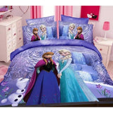 Disney Frozen Princess Practice Girls McQueen Car Moana Bedding Set Children's Boy's Girls Duvet Cover Set Bedroom Decor Twin