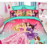Disney Frozen Princess Practice Girls McQueen Car Moana Bedding Set Children's Boy's Girls Duvet Cover Set Bedroom Decor Twin