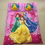 Disney Frozen Princess Practice Girls McQueen Car Moana Bedding Set Children's Boy's Girls Duvet Cover Set Bedroom Decor Twin