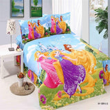 Disney Frozen Princess Practice Girls McQueen Car Moana Bedding Set Children's Boy's Girls Duvet Cover Set Bedroom Decor Twin