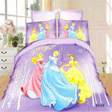 Disney Frozen Princess Practice Girls McQueen Car Moana Bedding Set Children's Boy's Girls Duvet Cover Set Bedroom Decor Twin