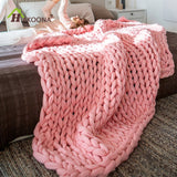 HAKOONA Chunky Knitted Blankets throws Blanket Ultra Plush Decorative Throw Blanket   Queen Bedroom