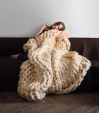 HAKOONA Chunky Knitted Blankets throws Blanket Ultra Plush Decorative Throw Blanket   Queen Bedroom