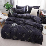 Green lemon Winter Bedding Sets Full King Twin Queen King Size 4Pcs Bed Sheet Duvet Cover Set Pillowcase Without Comforter