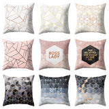 Nordic Style Geometric Cushion Cover Polyester  Pillow Case Black And White Home Decorative Pillows Cover For Sofa Car