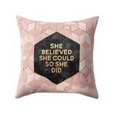 Nordic Style Geometric Cushion Cover Polyester  Pillow Case Black And White Home Decorative Pillows Cover For Sofa Car