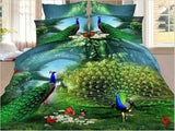 Quality Sale Rushed Duvet Cover 3d Bedclothes Wolf Leopard Tiger Panda Flower 4pcs Bedding Sets Or Reactive Print BE1073