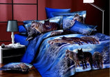 Quality Sale Rushed Duvet Cover 3d Bedclothes Wolf Leopard Tiger Panda Flower 4pcs Bedding Sets Or Reactive Print BE1073