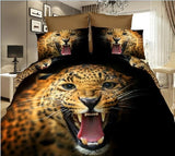 Quality Sale Rushed Duvet Cover 3d Bedclothes Wolf Leopard Tiger Panda Flower 4pcs Bedding Sets Or Reactive Print BE1073