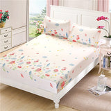 Fitted bed cover mattress cover angel heart elastic bed cover cushion cloth fitted sheet bedspraeds pillowcase fitted 3pcs/set