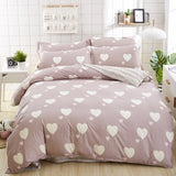 birthday present Duvet Cover flat Bed Sheet linen pillowcase Bedding Sets Full King Twin Queen size  3/ 4pcs