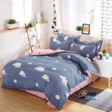 birthday present Duvet Cover flat Bed Sheet linen pillowcase Bedding Sets Full King Twin Queen size  3/ 4pcs