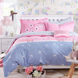 Classic bedding set 5 size grey blue flower bed linens 4pcs/set duvet cover set Pastoral bed sheet AB side duvet cover 2017 bed