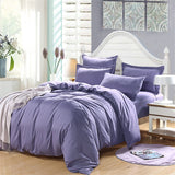 AB Side Bedding Set Super King Duvet Cover Set Dark blue +beige 4pcs BedClothes Adult Bed Set Man Duvet Flat Sheet 230X250cm
