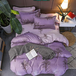 Butterfly Bed Linens High Quality 3/4pc Bedding Set duvet Cover+beds sheet+pillowcase High quality luxury soft comefortable