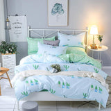Butterfly Bed Linens High Quality 3/4pc Bedding Set duvet Cover+beds sheet+pillowcase High quality luxury soft comefortable