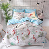 Green lemon Winter Bedding Sets Full King Twin Queen King Size 4Pcs Bed Sheet Duvet Cover Set Pillowcase Without Comforter
