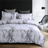 WAZIR Marble Printed Bedding Set Duvet Cover Pillowcase Size Single AU EU Double Full Queen King bedclothes Comforters bed linen