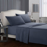 Bedding Set Brief Bed Linens Flat Sheet+Fitted Sheet+Pillowcase Queen/ King Size Gray Soft comfortable white Bed set70