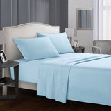 Bedding Set Brief Bed Linens Flat Sheet+Fitted Sheet+Pillowcase Queen/ King Size Gray Soft comfortable white Bed set70
