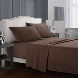 Bedding Set Brief Bed Linens Flat Sheet+Fitted Sheet+Pillowcase Queen/ King Size Gray Soft comfortable white Bed set70