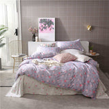 SlowDream Pink Flamingos Bedding Set Blue Euro Bedspread Luxury Duvet Cover Double Bed Sheets Linens Queen King Adult Bedclothes