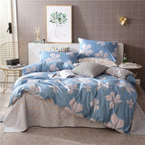SlowDream Pink Flamingos Bedding Set Blue Euro Bedspread Luxury Duvet Cover Double Bed Sheets Linens Queen King Adult Bedclothes