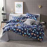 SlowDream Pink Flamingos Bedding Set Blue Euro Bedspread Luxury Duvet Cover Double Bed Sheets Linens Queen King Adult Bedclothes