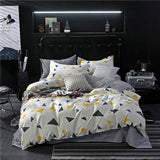 SlowDream Pink Flamingos Bedding Set Blue Euro Bedspread Luxury Duvet Cover Double Bed Sheets Linens Queen King Adult Bedclothes