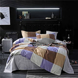 SlowDream Pink Flamingos Bedding Set Blue Euro Bedspread Luxury Duvet Cover Double Bed Sheets Linens Queen King Adult Bedclothes