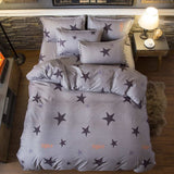 BEST luxury black strips Duvet Cover flat bed Sheets +Pillowcase  King Queen full Twin Bedding Set Bedding Set 3/4pcs