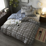 BEST luxury black strips Duvet Cover flat bed Sheets +Pillowcase  King Queen full Twin Bedding Set Bedding Set 3/4pcs