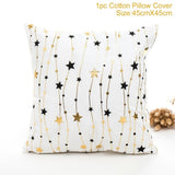 Frigg Merry Christmas Cushion Cover Gold Linen Cotton Soft Cute Cushion Covers Santa Xmas Decorative Sofa Pillow Case Pillowcase