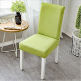 Modern Plain Color Chair Cover Spandex Stretch Elastic Wedding Banquet Chair Covers Dining Seat Cover Pastoral Hotel Cover YZT01