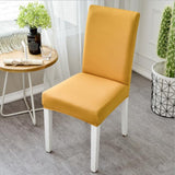 Modern Plain Color Chair Cover Spandex Stretch Elastic Wedding Banquet Chair Covers Dining Seat Cover Pastoral Hotel Cover YZT01