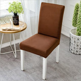 Modern Plain Color Chair Cover Spandex Stretch Elastic Wedding Banquet Chair Covers Dining Seat Cover Pastoral Hotel Cover YZT01