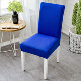 Modern Plain Color Chair Cover Spandex Stretch Elastic Wedding Banquet Chair Covers Dining Seat Cover Pastoral Hotel Cover YZT01