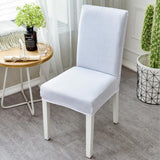 Modern Plain Color Chair Cover Spandex Stretch Elastic Wedding Banquet Chair Covers Dining Seat Cover Pastoral Hotel Cover YZT01