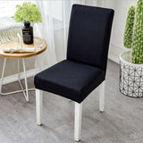 Modern Plain Color Chair Cover Spandex Stretch Elastic Wedding Banquet Chair Covers Dining Seat Cover Pastoral Hotel Cover YZT01