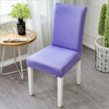 Modern Plain Color Chair Cover Spandex Stretch Elastic Wedding Banquet Chair Covers Dining Seat Cover Pastoral Hotel Cover YZT01