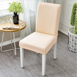 Modern Plain Color Chair Cover Spandex Stretch Elastic Wedding Banquet Chair Covers Dining Seat Cover Pastoral Hotel Cover YZT01