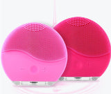 New Ultrasonic Electric Facial Cleansing Brush Vibration Skin Remove Blackhead Pore Cleanser Waterproof Silicone Face Massager